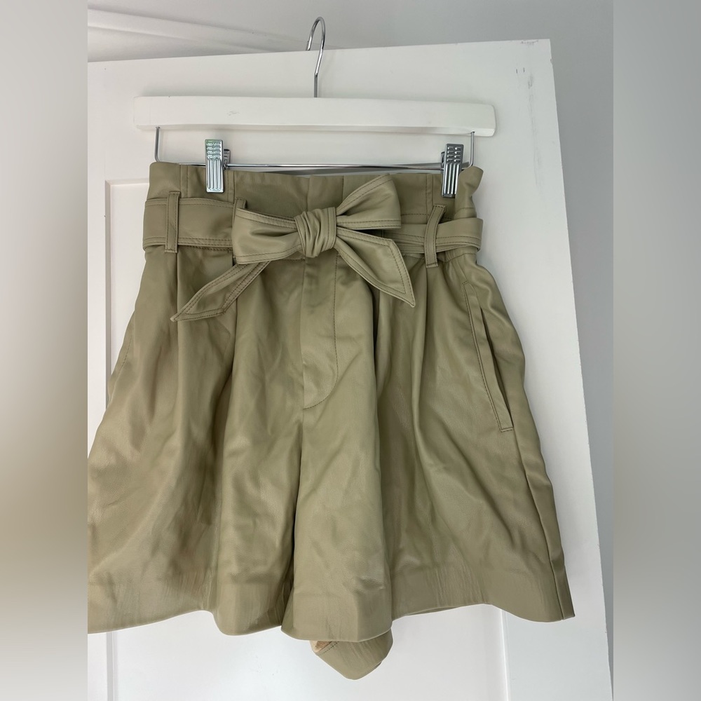 Zara Faux Leather Short High Waist